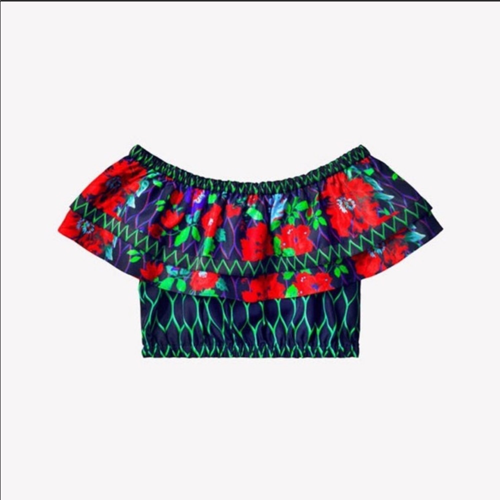 KENZO & H&M OFF THE SHOULDER CROP TOP